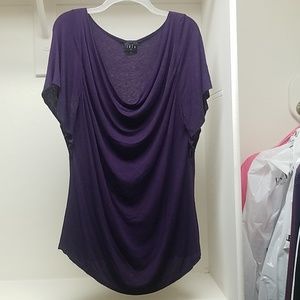 Purple Short Sleeve Top